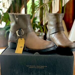 Frye Shearling booties. Never worn before.